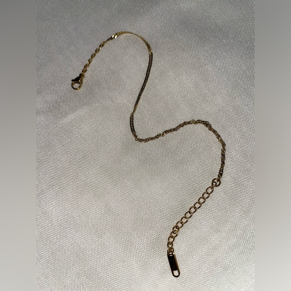 18K Gold-Plated Wave Chain Anklet